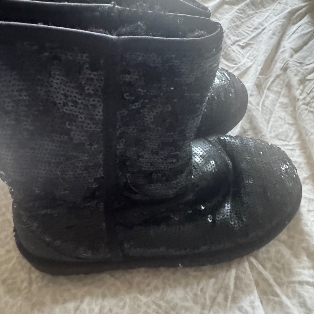 UGG Black Sequin Ankle Boots